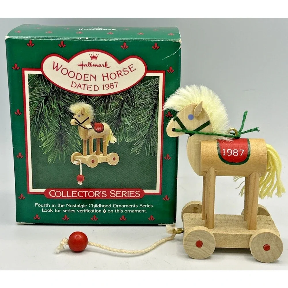 Hallmark Collector's Series Rocking Horse Ornament 4th in the Series‎ 1987 U47